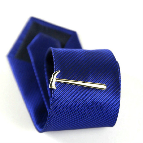 Men Signature Metal Tie Clip Clothing Accessories(Hammer)