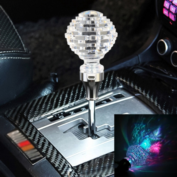 Universal Car Nest Shaped Crystal Gear Head Gear Shift Knob with Light