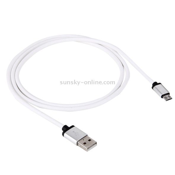 1M 3A Micro USB to USB Data Sync Charging Cable, For Samsung, HTC, Sony, Huawei, Xiaomi, Meizu and other Android Devices with Micro USB Port, Diameter: 4 cm(White)