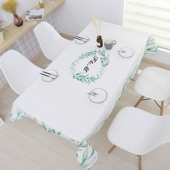 Greenery Waterproof Tablecloth Restaurant Kitchen Dust Cover Rectangular Tablecloth, Size:140x180cm(Evergreen Wisteria)