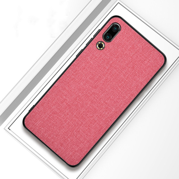 Shockproof Cloth Texture PC+ TPU Protective Case for Meizu 16s (Pink)
