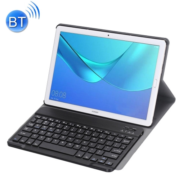 Detachable Bluetooth Keyboard Ultrathin Horizontal Flip Leather Case for Huawei MediaPad M5 10.8 inch, with Holder (Black)