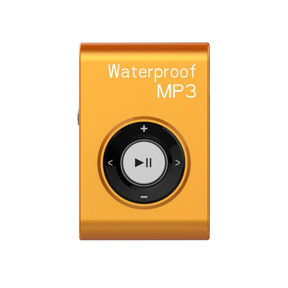 IPX8 Waterproof Swimming Diving Sports MP3 Music Player with Clip & Earphone, Support FM, Memory:8GB(Orange)