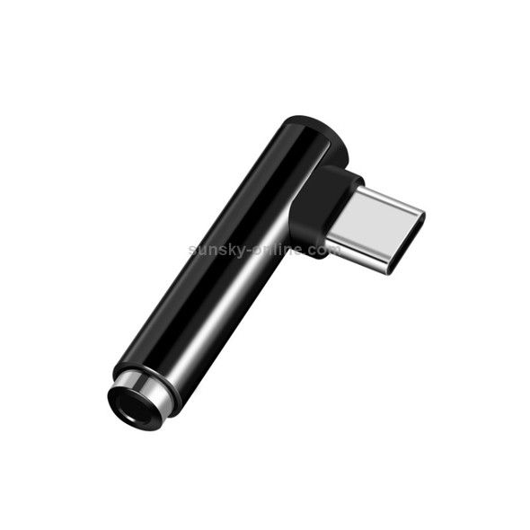 Mini USB Type C Audio Adapter Type-C male to 3.5MM Jack female Converter Headphone Cable for Samsung LG Xiaomi Google Nexus(Black)