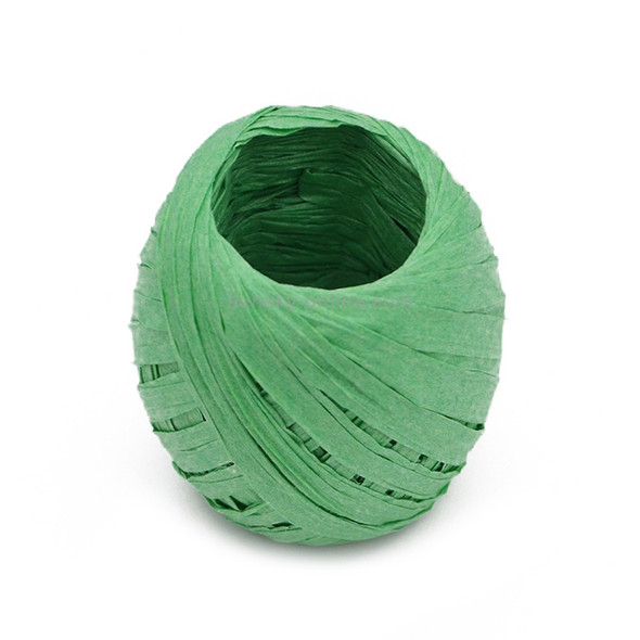 3 PCS 20M Paper Rope Raffia Ribbon Natural Lace Rope Gift Box Wrapping DIY Decoration(Green)