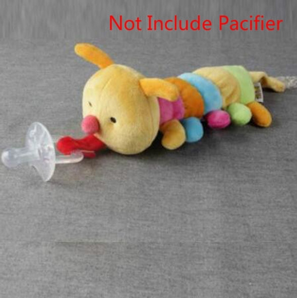 Baby Boy Girl Dummy Pacifier Chain Clip Plush Animal Toys Soother Nipples Holder (Not Include Pacifier)(Caterpillar)