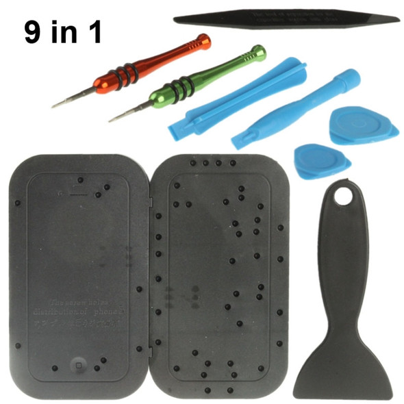 9 in 1 (Versatile Screwdrivers + Opening Tools) Professional Disassembly Repairing Tool for Mobile Phones