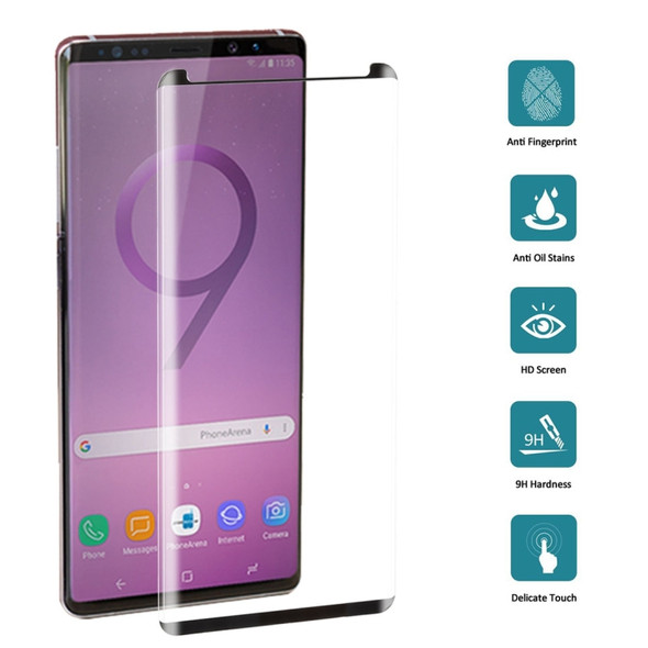 Case Friendly  Edge Glue Tempered Glass Film for Galaxy Note 9