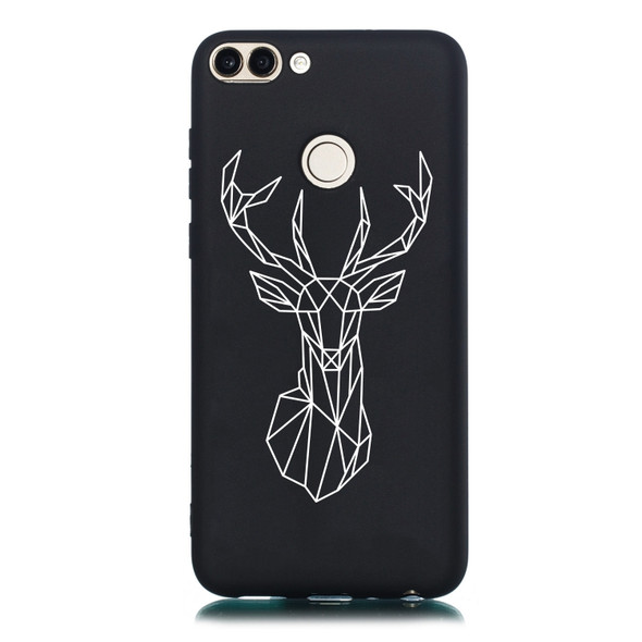 Elk Painted Pattern Soft TPU Case for Huawei P Smart / Enjoy 7S