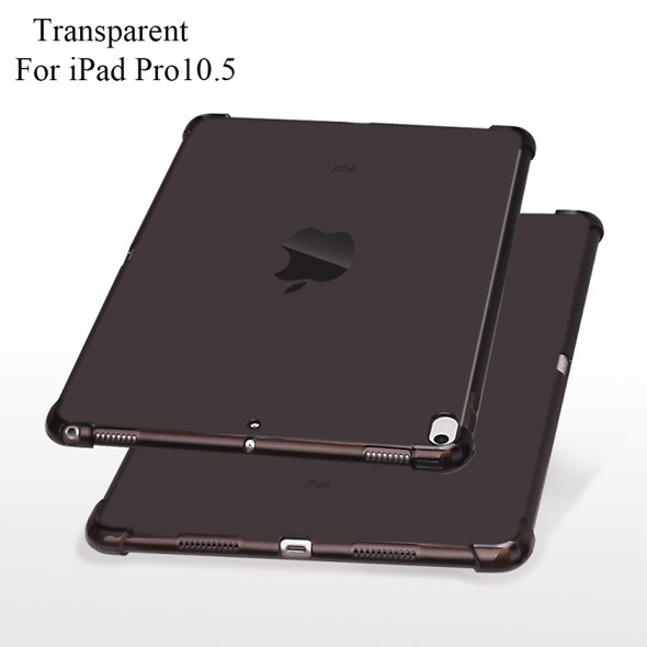 Highly Transparent TPU Full Thicken Corners Shockproof Protective Case for iPad Air 2019 / Pro 10.5 (2017) (Black)