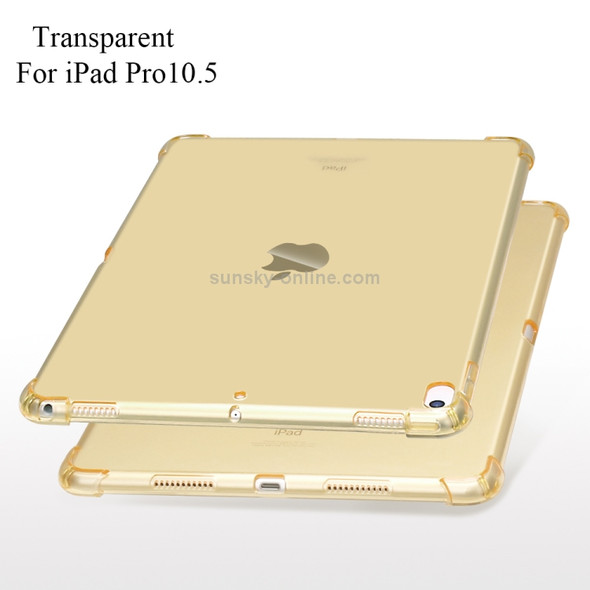 Highly Transparent TPU Full Thicken Corners Shockproof Protective Case for iPad Air 2019 / Pro 10.5 (2017) (Gold)