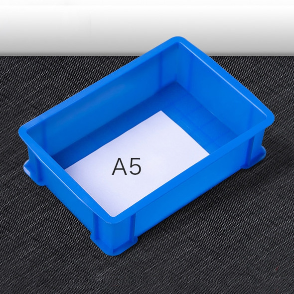 2 PCS Thick Multi-function Material Box Brand New Flat Plastic Parts Box Tool Box, Size: 30.2cm x 20.9cm x 8.3cm(Blue)