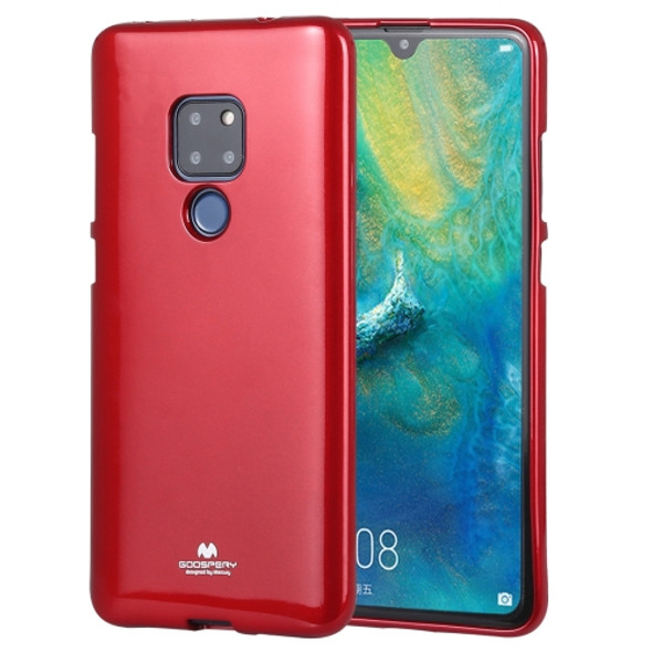 GOOSPERY PEARL JELLY TPU Anti-fall and Scratch Case for Huawei Mate 20 (Rose Red)