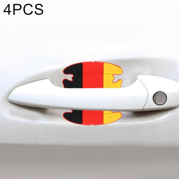 4 PCS German Flag Pattern Car-Styling Car Door Handle Scratches Resistant Sticker