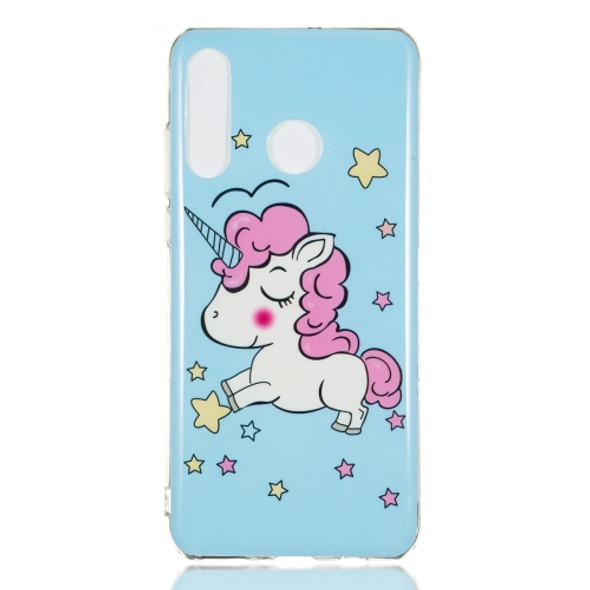 Star Unicorn Pattern Noctilucent TPU Soft Case for Huawei P30 Lite