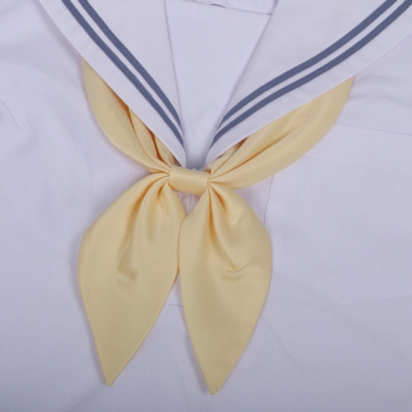 Yellow Women Polyester Silk Goldfish Knot Professional Bow Tie