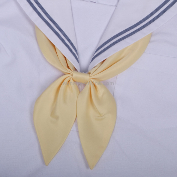 Yellow Women Polyester Silk Goldfish Knot Professional Bow Tie