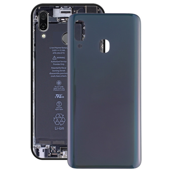 Battery Back Cover for Galaxy A20 SM-A205F/DS(Black)