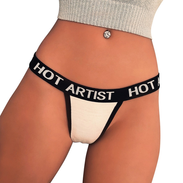 Fashion Contrast Color Sexy Panties Female Thong, Size:S(White)