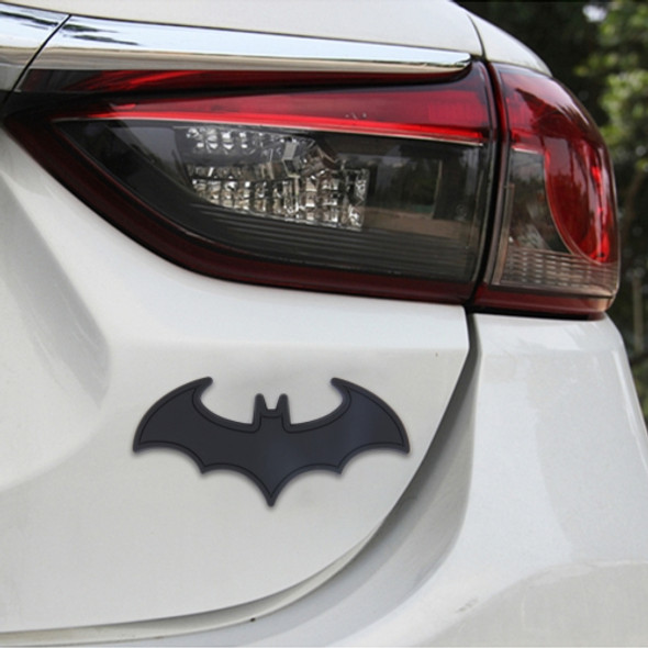 Bat Shape Shining Metal Car Free Sticker(Black)