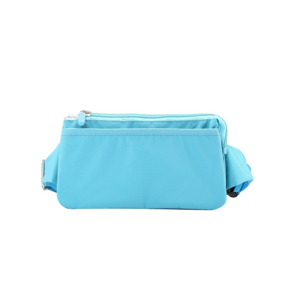 Multi-function Universal Outdoor Mobile Phone Bag Shoulder Bag Waist Bag, Size: 11 x 20cm (Baby Blue)