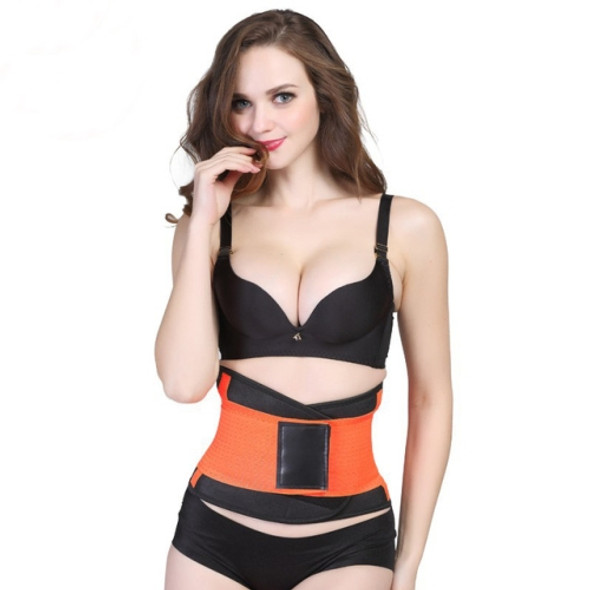 Body Shaping Underwear Abdomen Belt Fat Burning Paste New Fashion Sports Fitness Belly Belt L(Orange)