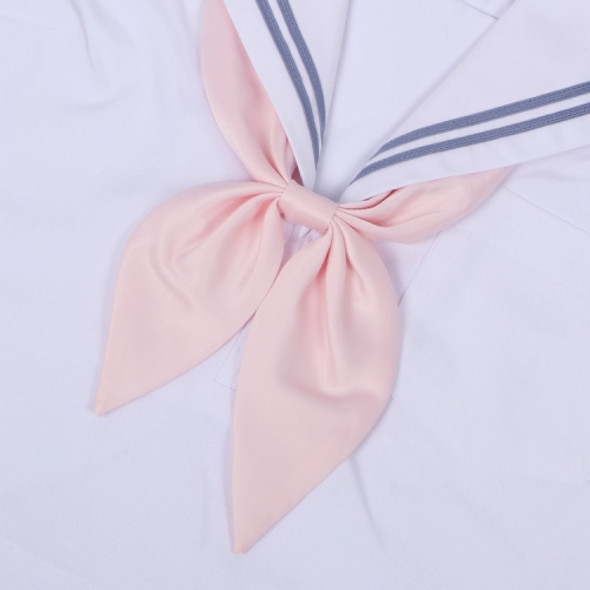Pink Women Polyester Silk Goldfish Knot Professional Bow Tie