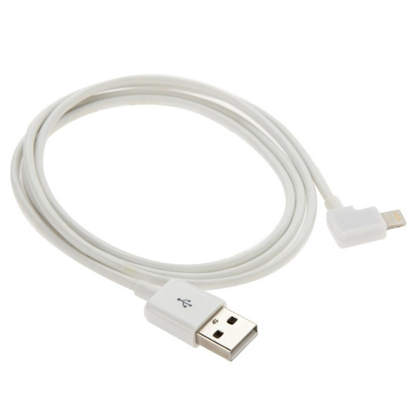 3m Elbow 8 Pin to USB Data / Charging Cable, For iPhone XR / iPhone XS MAX / iPhone X & XS / iPhone 8 & 8 Plus / iPhone 7 & 7 Plus / iPhone 6 & 6s & 6 Plus & 6s Plus / iPad(White)