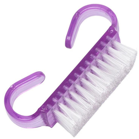 10 PCS Cleaning Brush Tools Nail Art Care Manicure Pedicure Remove Dust Small Angle Clean Brushes(Purple)