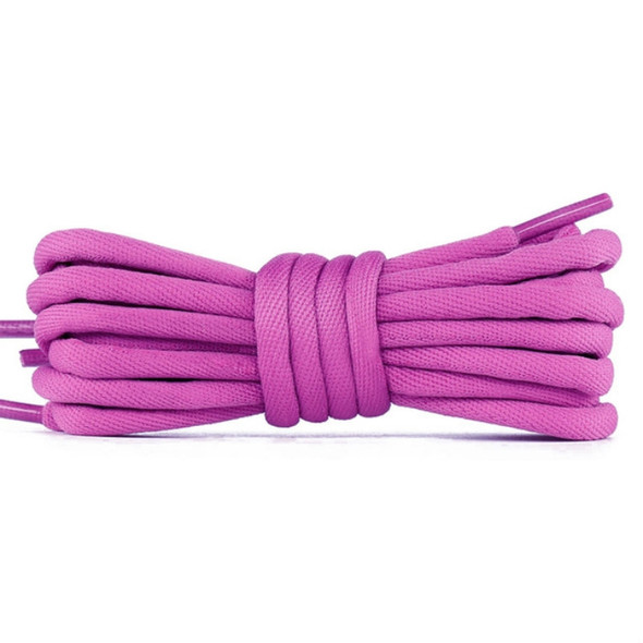 5 Pairs Bold Round Sneakers Casual Shoes Rope, Length:100cm(Pink Purple)