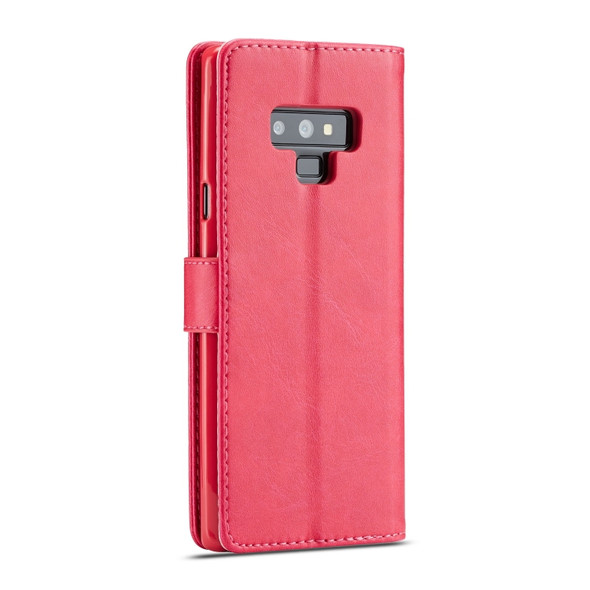 For Galaxy Note 9 LC.IMEEKE Calf Texture Horizontal Flip Leather Case, with Holder & Card Slots & Wallet(Rose Red)