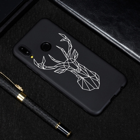 Elk Painted Pattern Soft TPU Case for Huawei P20 Lite