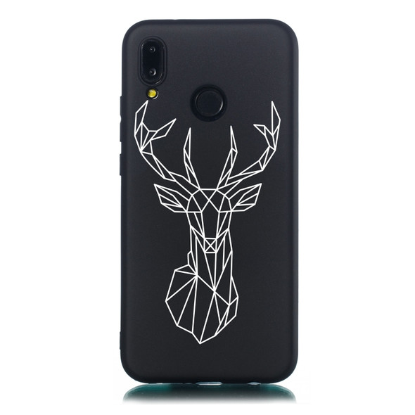 Elk Painted Pattern Soft TPU Case for Huawei P20 Lite