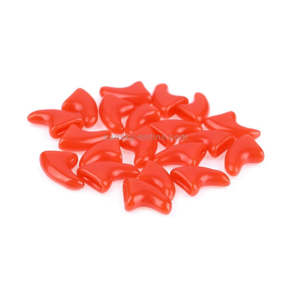 20 PCS Silicone Soft Cat Nail Caps / Cat Paw Claw / Pet Nail Protector/Cat Nail Cover, Size:S(Red)