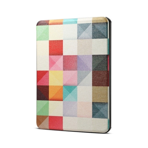 Colors Magic Cube Pattern Horizontal Flip PU Leather Protective Case for Amazon Kindle 2019, with Sleep & Wake-up Funtion