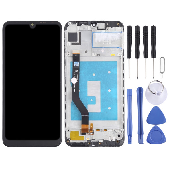 LCD Screen and Digitizer Full Assembly with Frame for Huawei Y7 (2019)(Black)