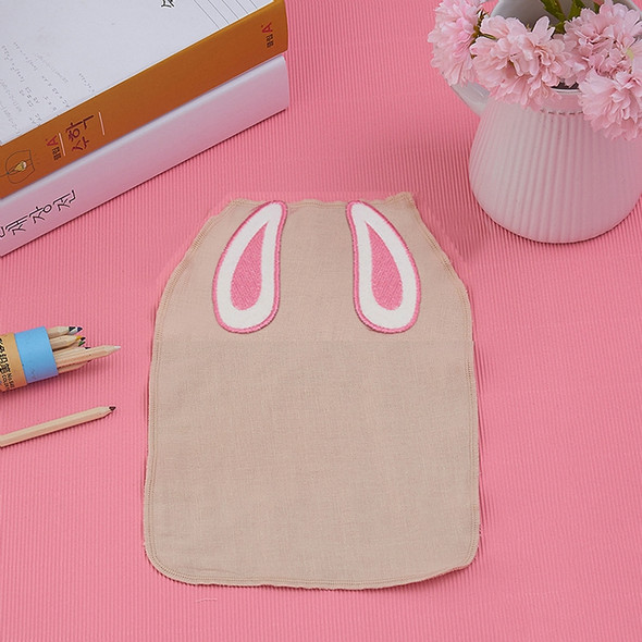 3 PCS Cotton Yarn Rabbit Ear Pattern Sweat-absorbent Back Towel for Child, Size: M, Random Color Delivery