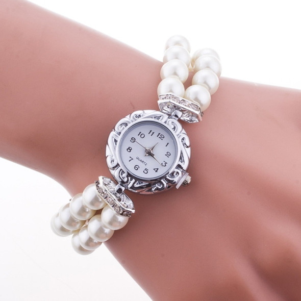 DENTON SIDPEGA Women Pearl Quartz Bracelet Watch(WHITE)