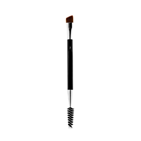 3 PCS Professional Dual Sided Duo Brow Brush Eyebrow Enhancer Angled Eyebrow Brush + Comb Beauty Makeup Tool(7#)