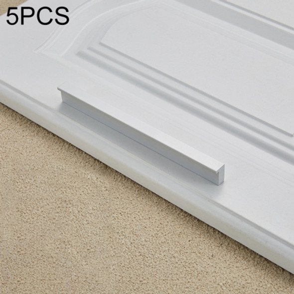 5 PCS 2057-160 Drawer Cabinet Door Handle Straight Door Handle (White)