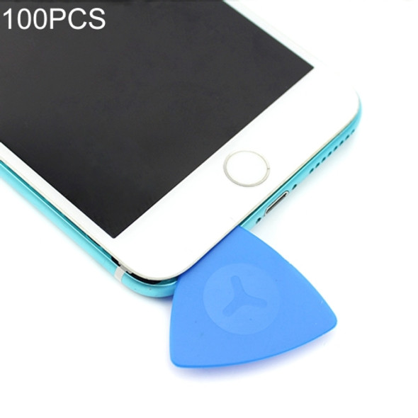 100 PCS JIAFA P8818 Plastic Phone Repair Triangle Opening Picks(Blue)