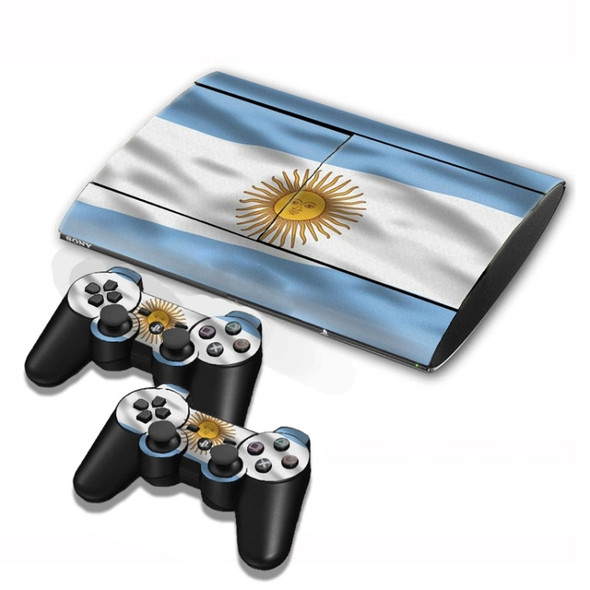 Argentine Flag Pattern Decal Stickers for PS3 Game Console