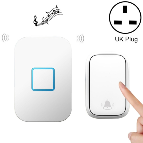 CACAZI FA88 Self-Powered Smart Home Wireless Doorbell, UK Plug(White)