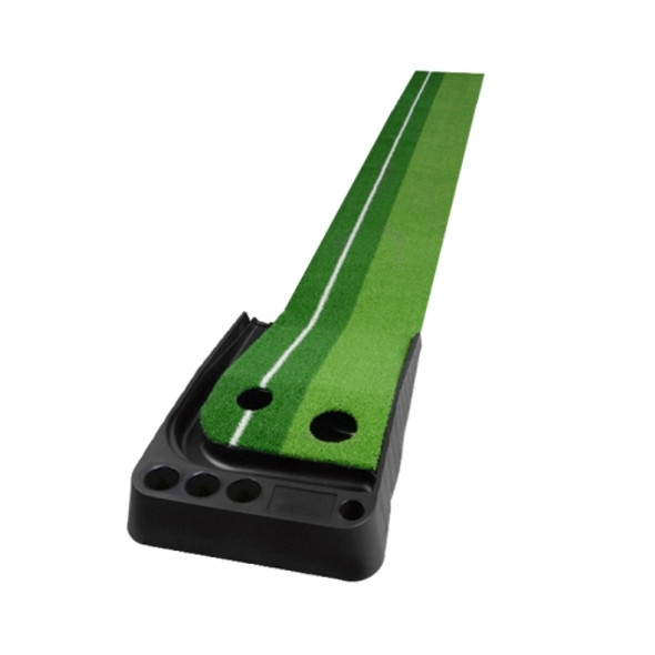 PGM Golf Mini Putting Mat Push Rod Trainer 3m, without Auto Ball Return Fairway (Green)