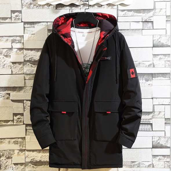 Loose Hooded Padded Jacket (Color:Black Size:XXXXXXXXXXL)