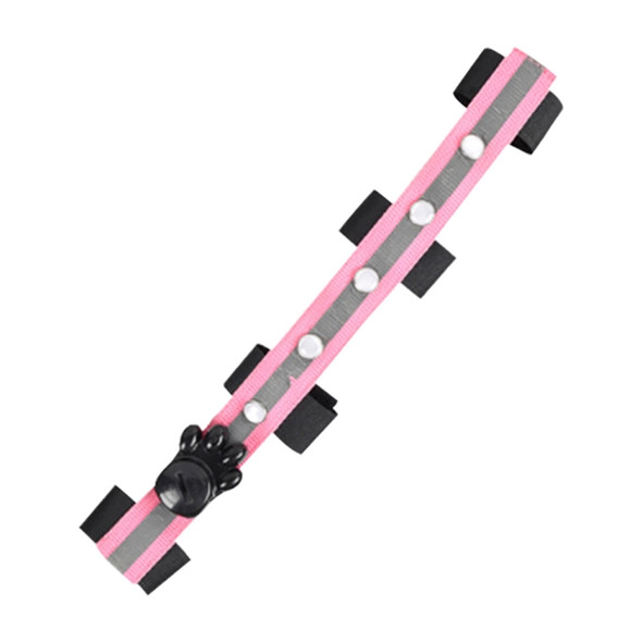 Outdoor Sports Riding Multifunctional LED Light Emitting DIY Strap(Pink)