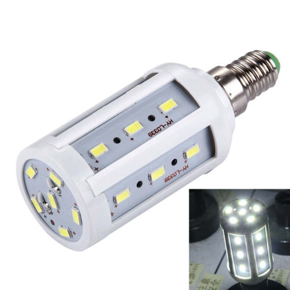 5W PC Case Corn Light Bulb, E14 380LM 24 LED SMD 5730, AC 85-265V(White Light)