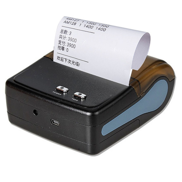 QS-8001 Portable 80mm Bluetooth POS Receipt Thermal Printer(Black)