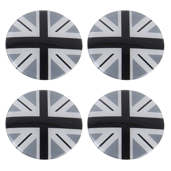 4 PCS National Flag Metal Car Sticker Wheel Hub Caps Centre Cover Decoration