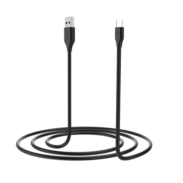 GOLF GC-59m 1m Micro USB to USB 2.1A Galloping Fast Charging USB Data Cable for Galaxy, LG, Huawei, Xiaomi and other Smartphones (Black)